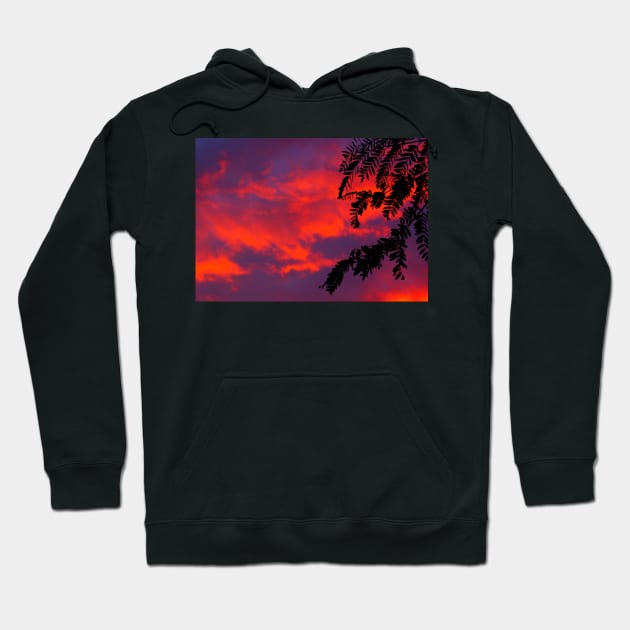 Neon Sunset Clouds Hoodie by 1Redbublppasswo